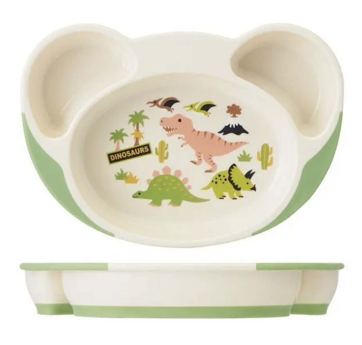 Skater 分隔防滑學習餐盤-恐龍