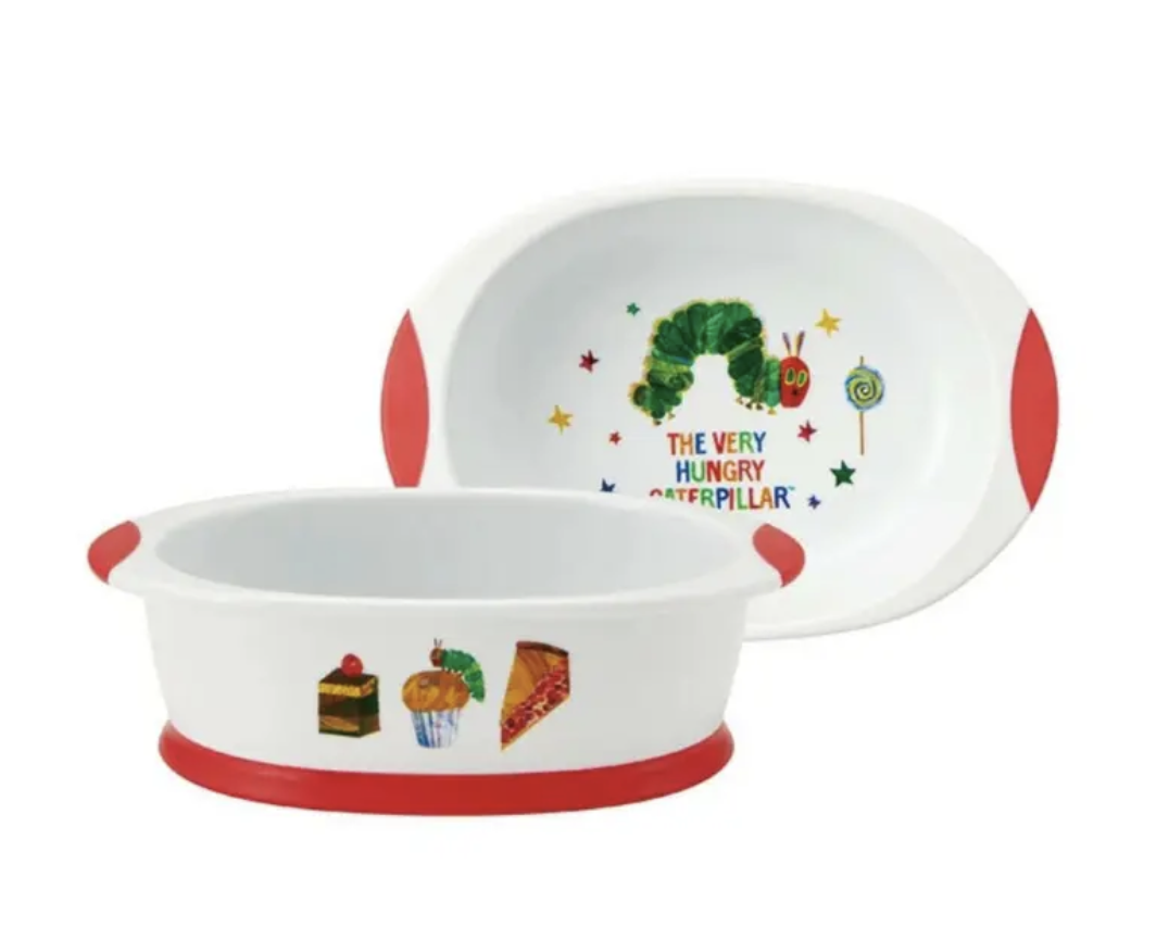 Skater 雙耳學習碗 400ml -the very hungry caterpillar