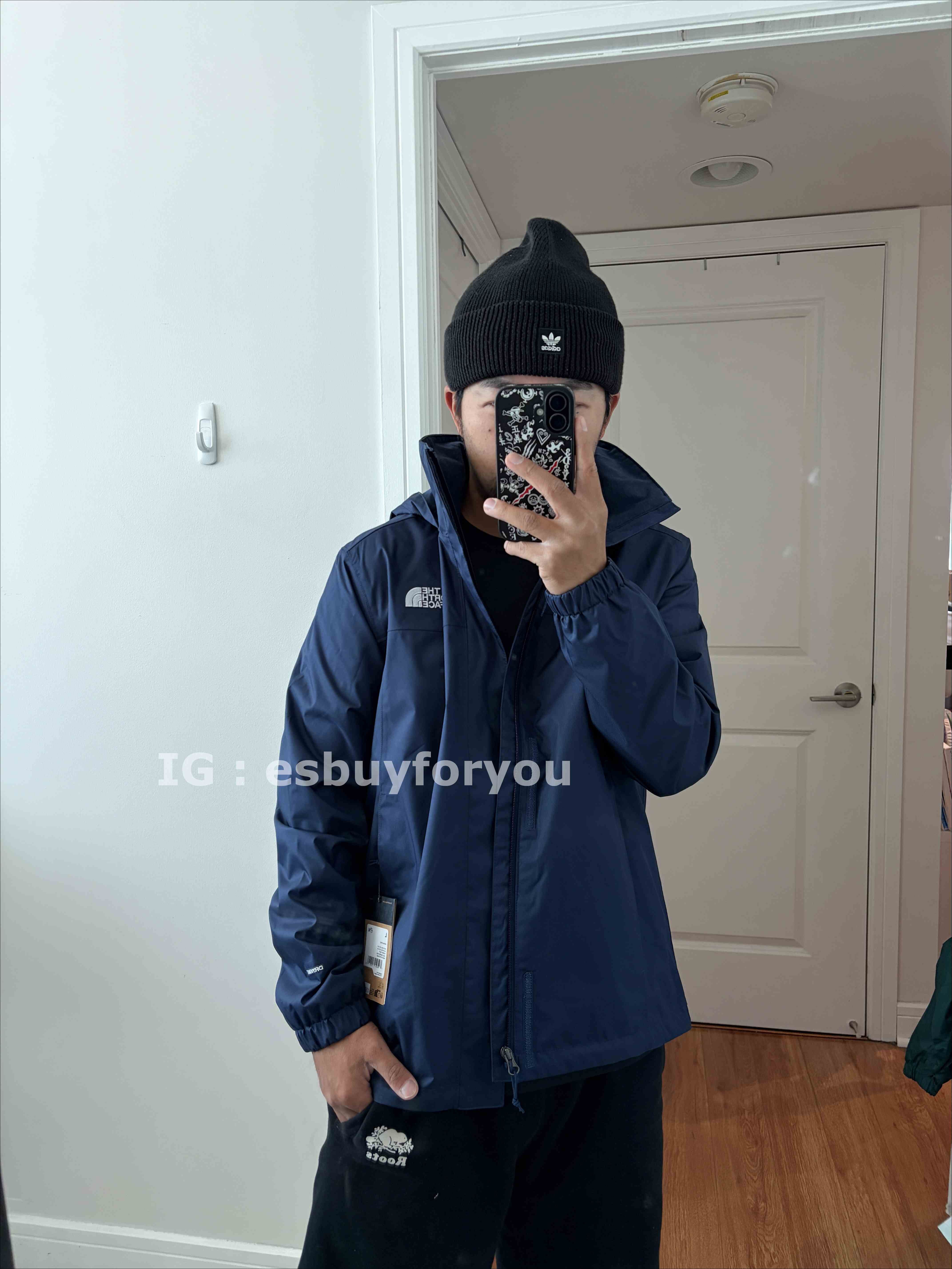 THE NORTH FACE 男大人 刺繡標至 Dryvent面料 防風 防潑水 硬挺 連帽 風衣外套 (帽子可收納)