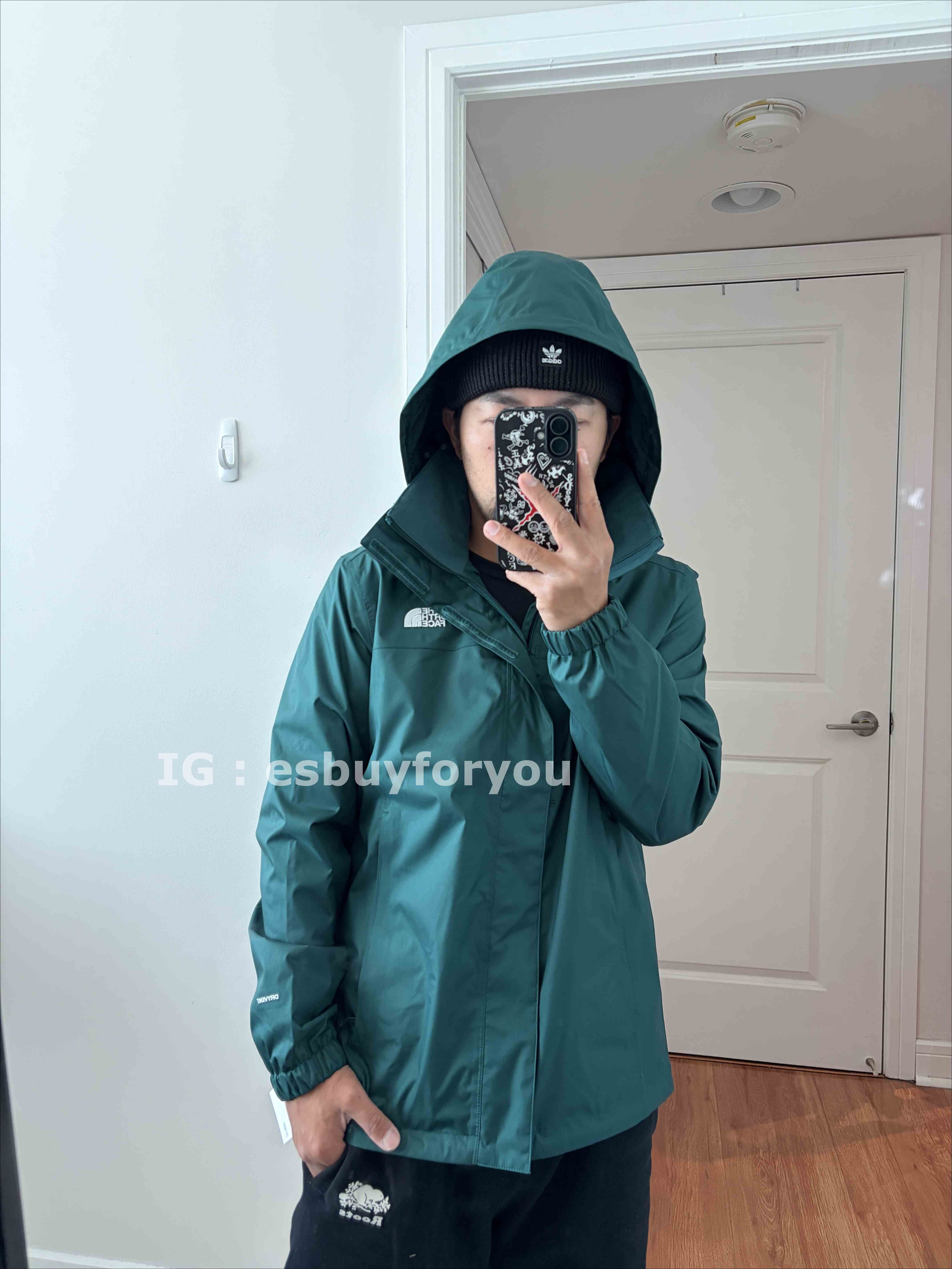 THE NORTH FACE 男大人 刺繡標至 Dryvent面料 防風 防潑水 硬挺 連帽 風衣外套 (帽子可收納)