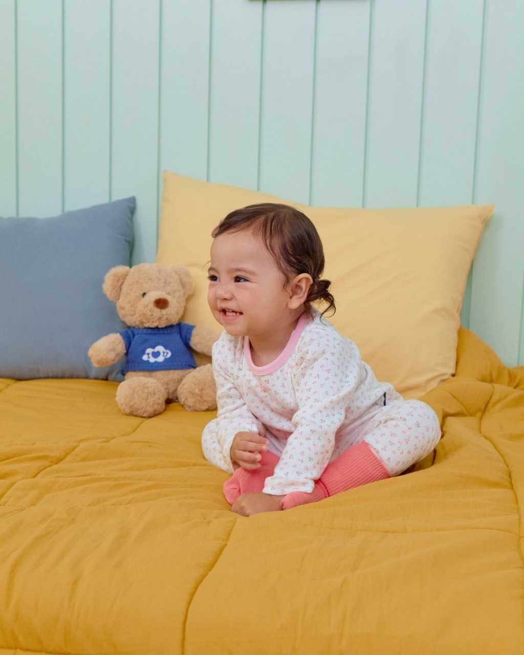 正韓秋OOTT BeBe 小童小碎花居家服套裝