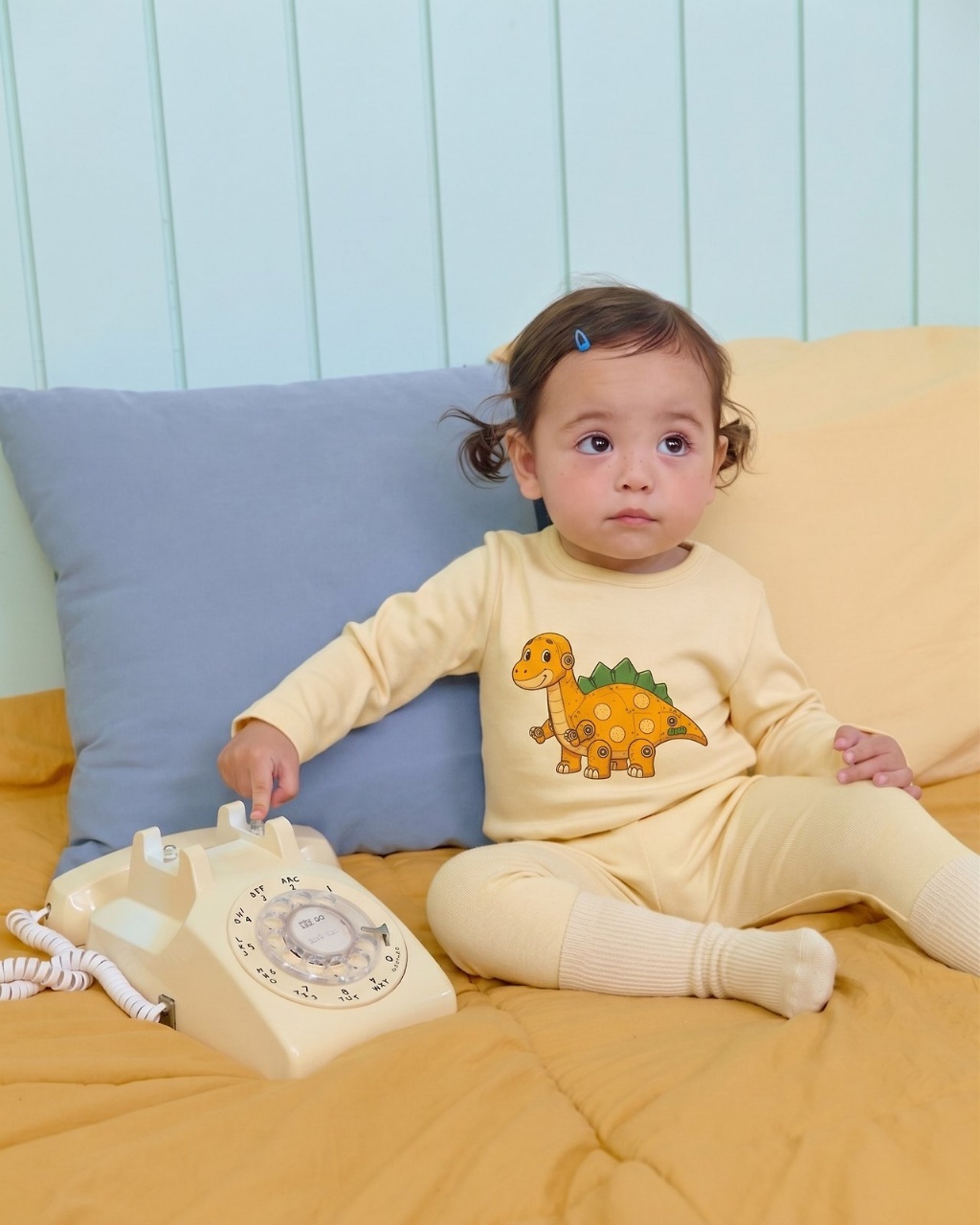 正韓秋OOTT BeBe 小童恐龍居家服套裝