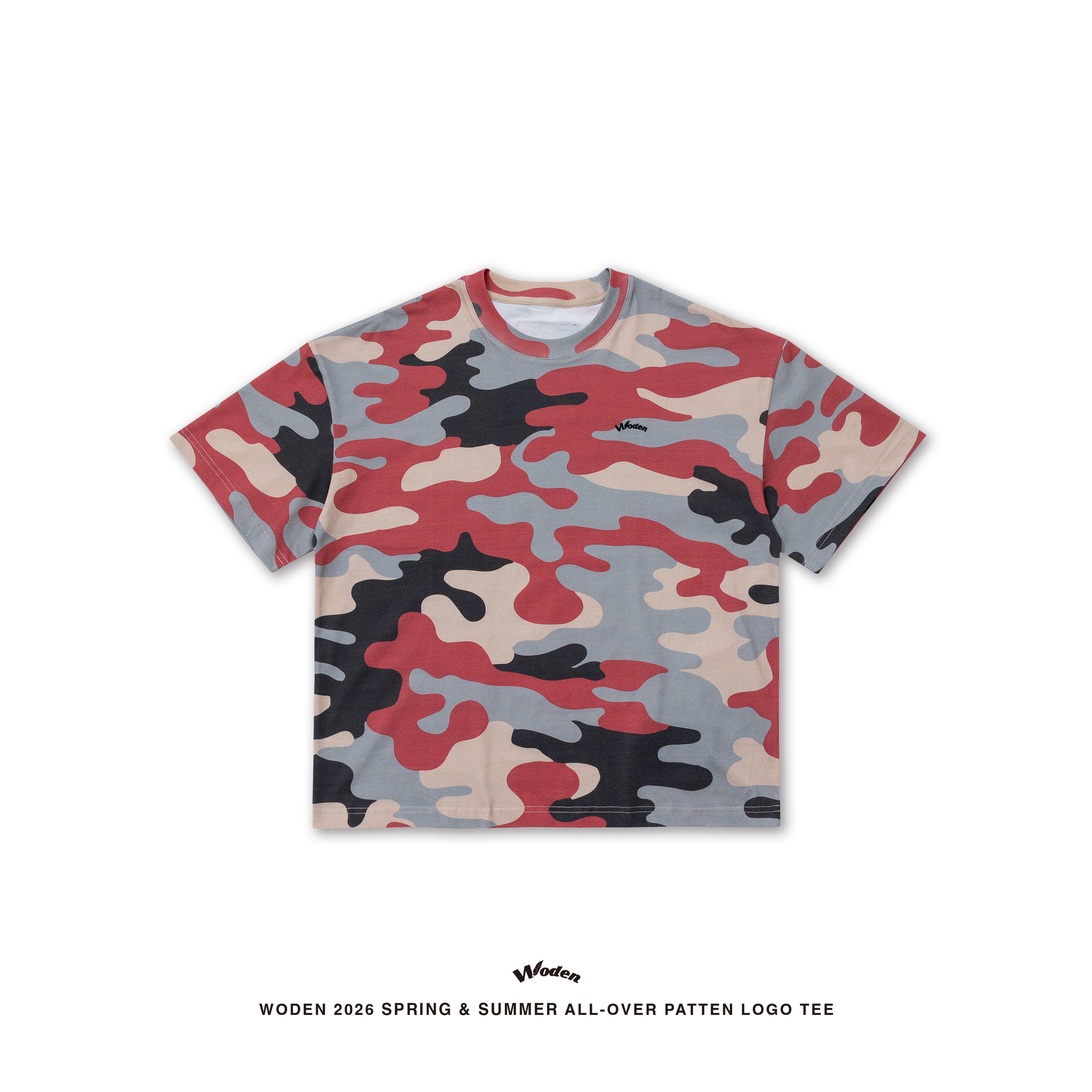 【車庫服飾】WODEN All-over Pattern LOGO Tee