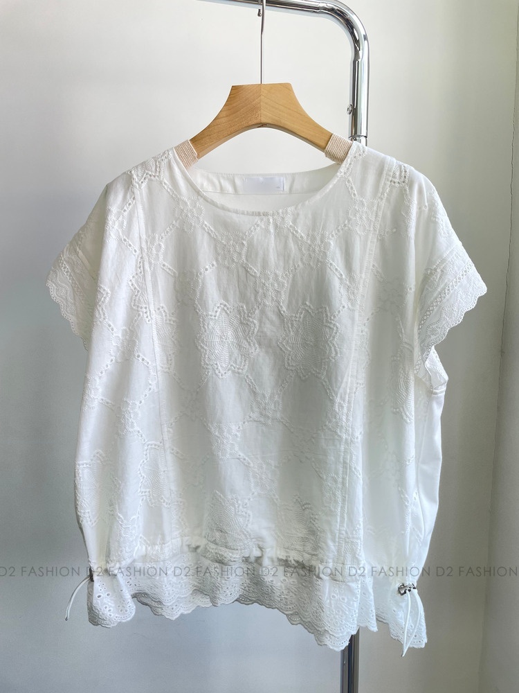 洗水通花Oversize Top #37273