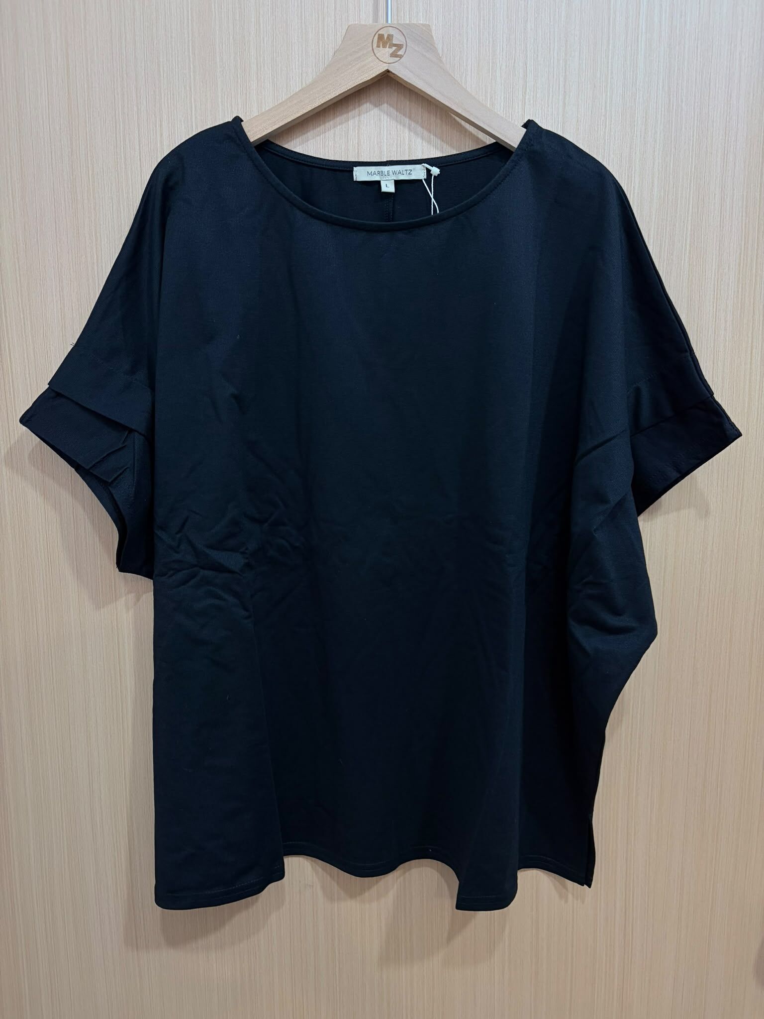 MW 接觸冷感 波浪袖 TOP