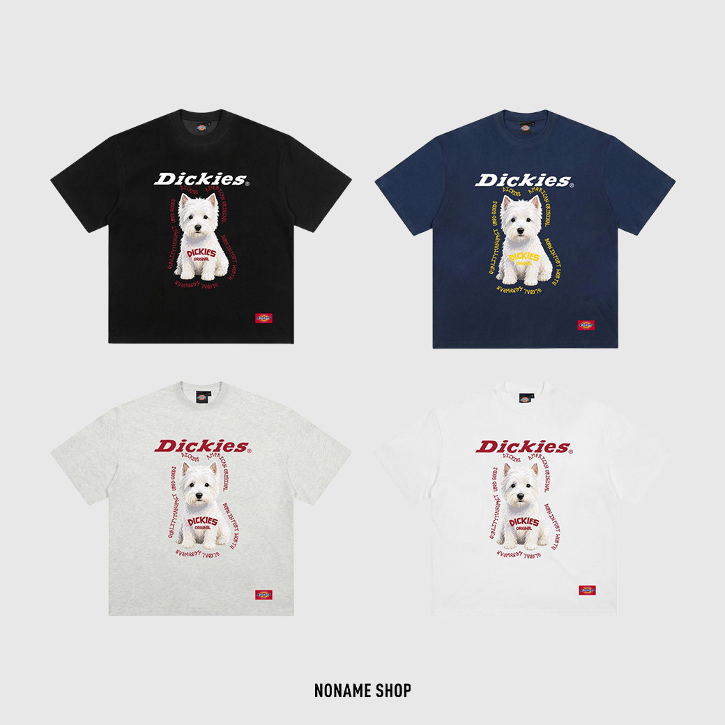 DICKIES 美式 復古 狗狗 簡約 經典 短袖 四色 (男/女同款)