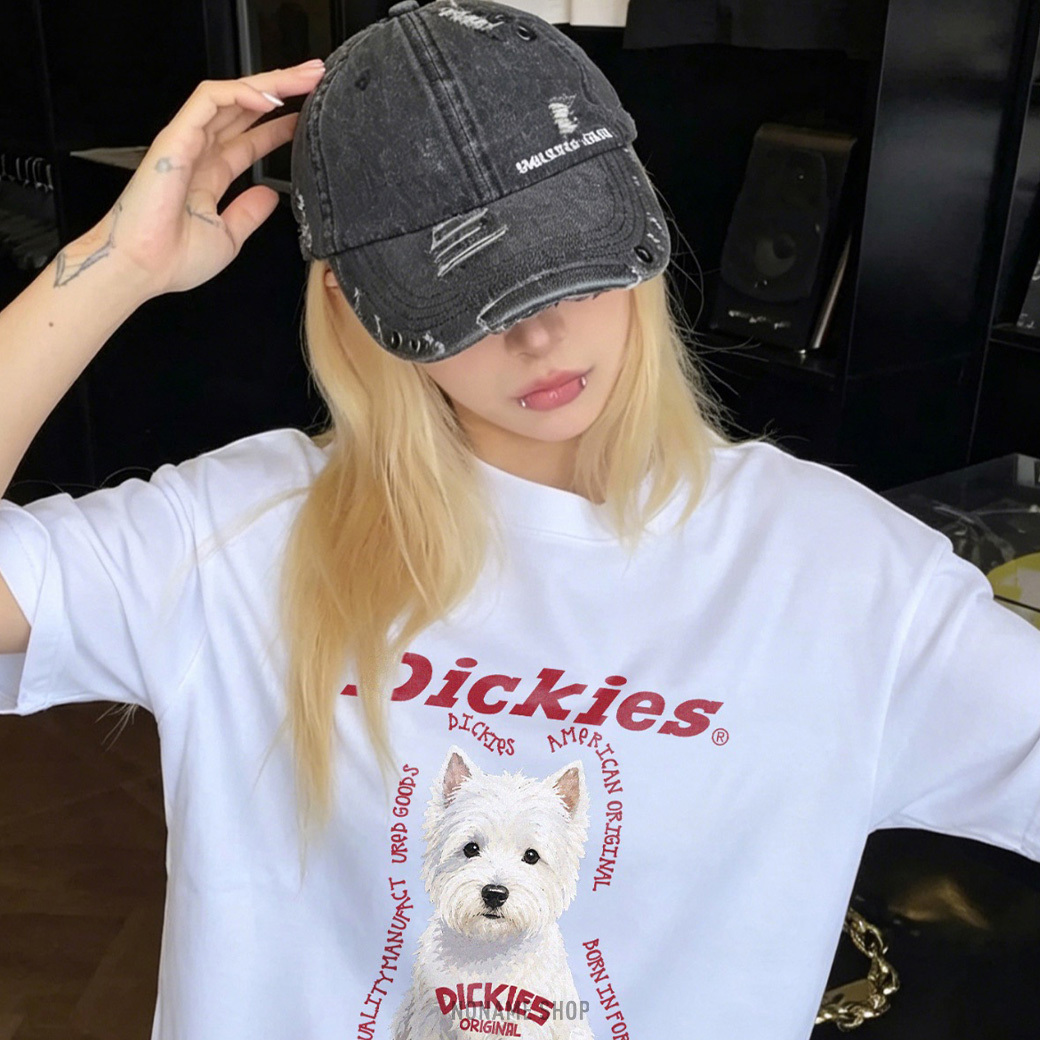DICKIES 美式 復古 狗狗 簡約 經典 短袖 四色 (男/女同款)