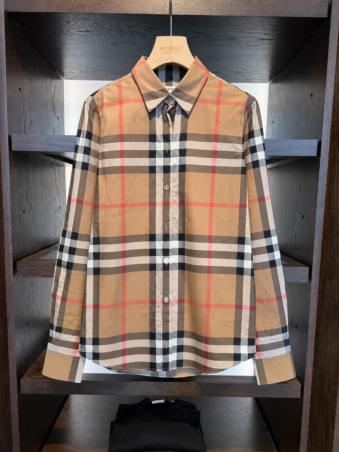 LYS02147 Burberry 經典款格紋棉質長袖襯衫