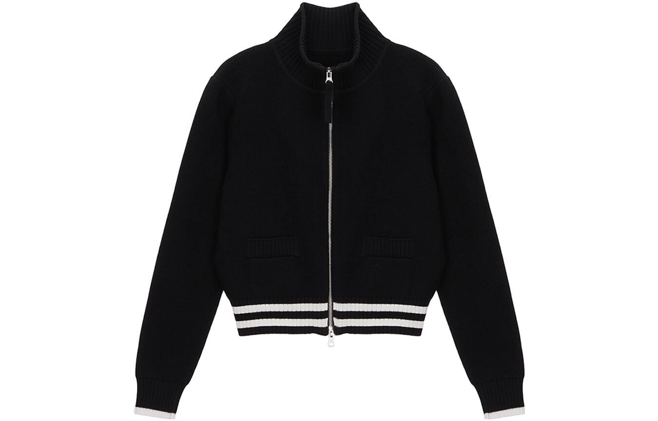 【代購】MATIN KIM Spell Point Stripe Knit Cardigan MK2378CD016MBB