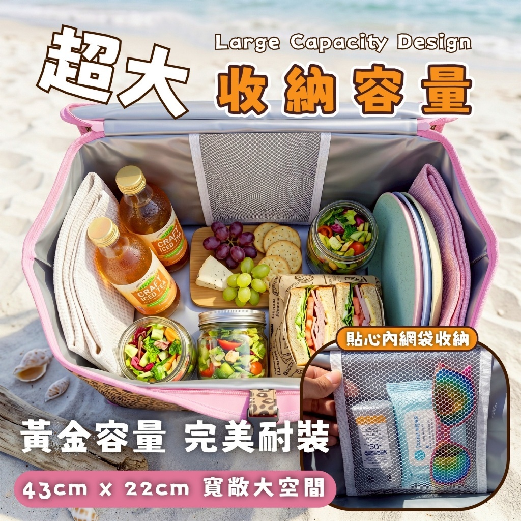 WSBB12374  Hello Kitty 戶外保溫野餐提袋｜豹紋款（9月下旬）