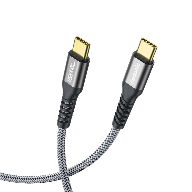 Hedonic Tough Pro MAX USB4 USB-C 充電傳輸線 240W 200cm