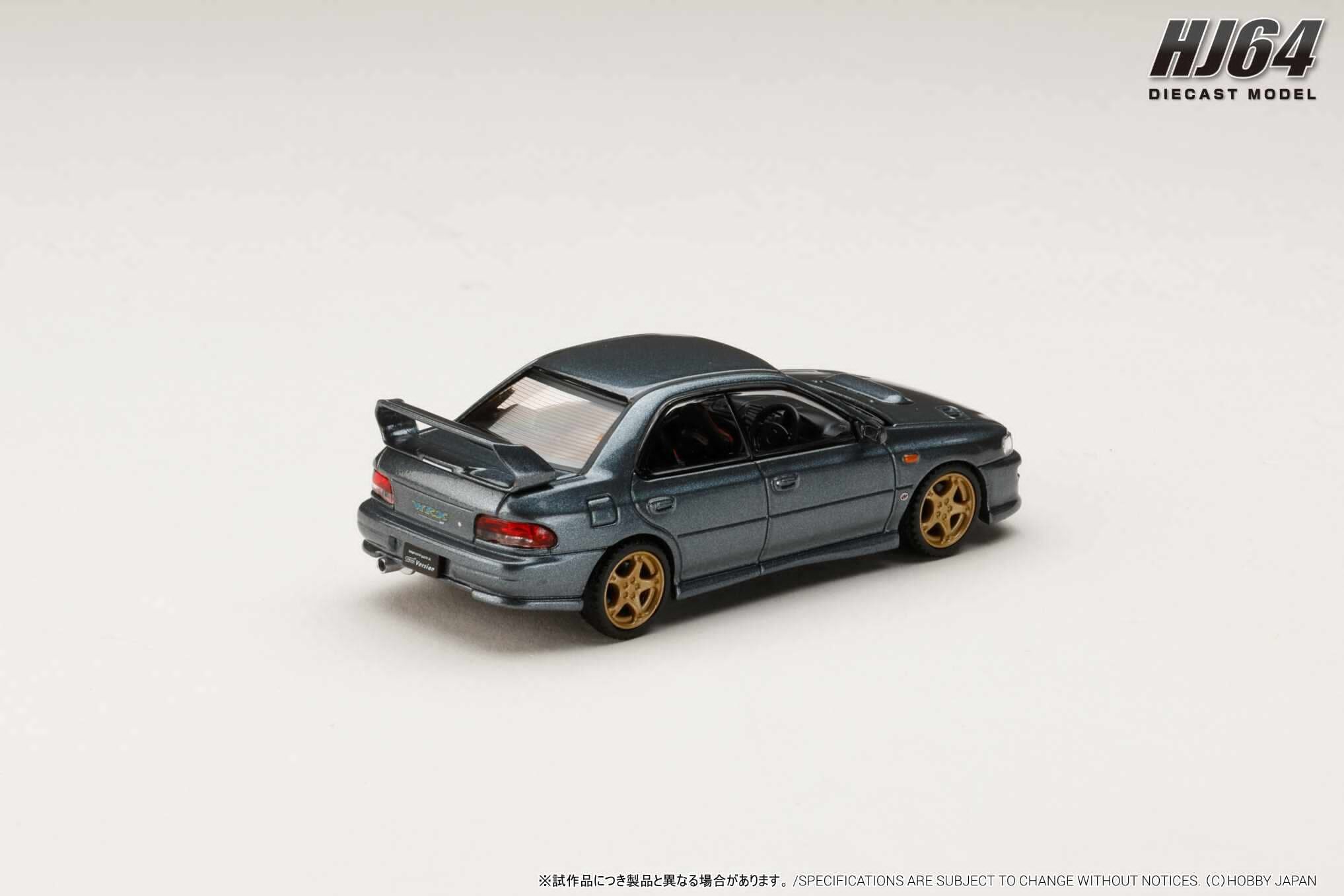 預訂:1/64 HOBBY JAPAN  SUBARU IMPREZA WRXSTi Ver.Ⅵ (GC8G) 1999 Gray Metallic (HJ646013AGM)