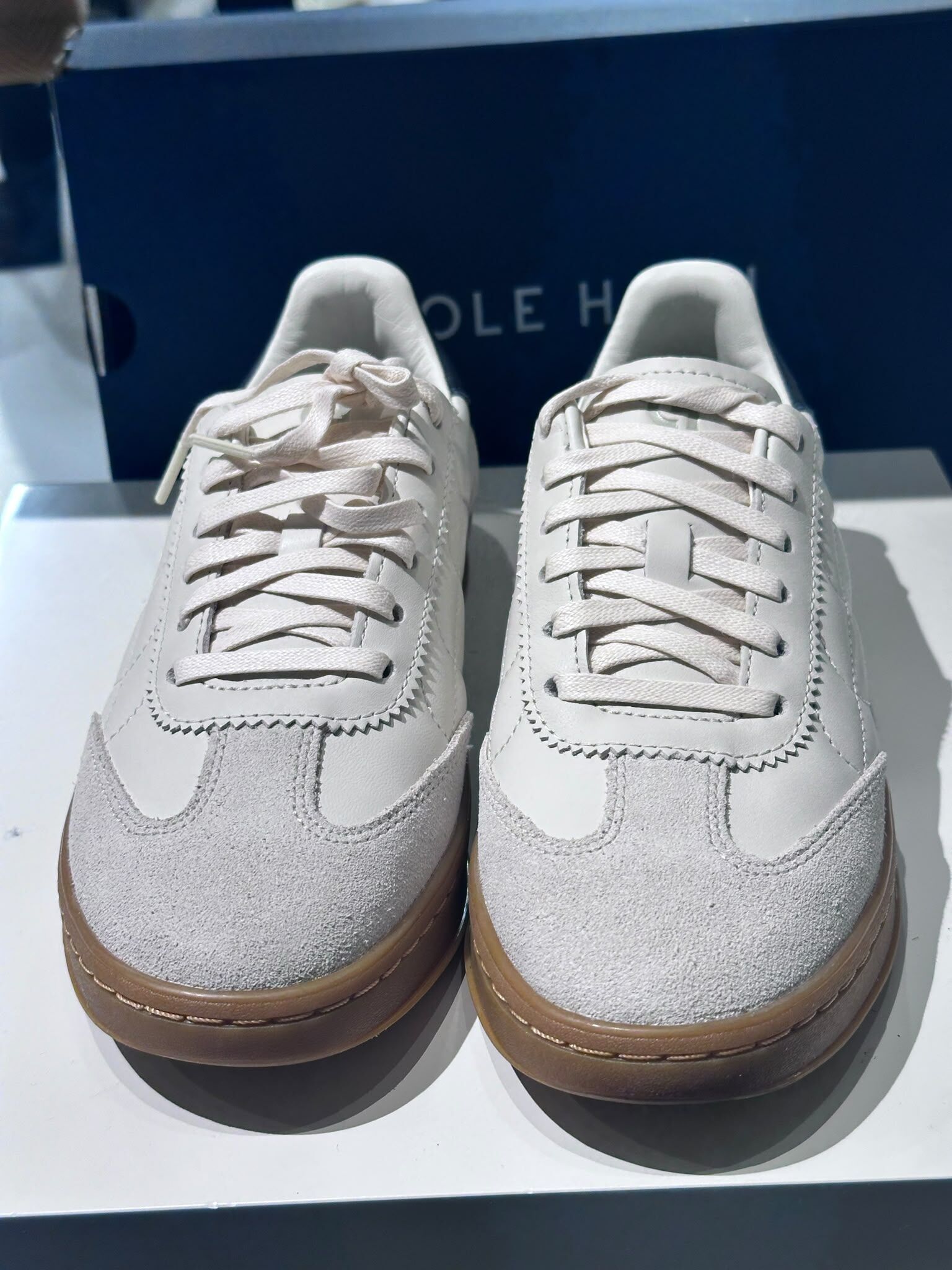 UN11 Cole Haan 女裝 象牙白色橡膠底運動鞋  (黑色鞋跟皮) Grandprø Breakaway Sneaker