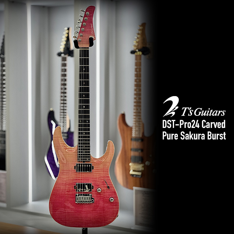 T's Guitars DST-Pro24 Carved Pure Sakura Burst