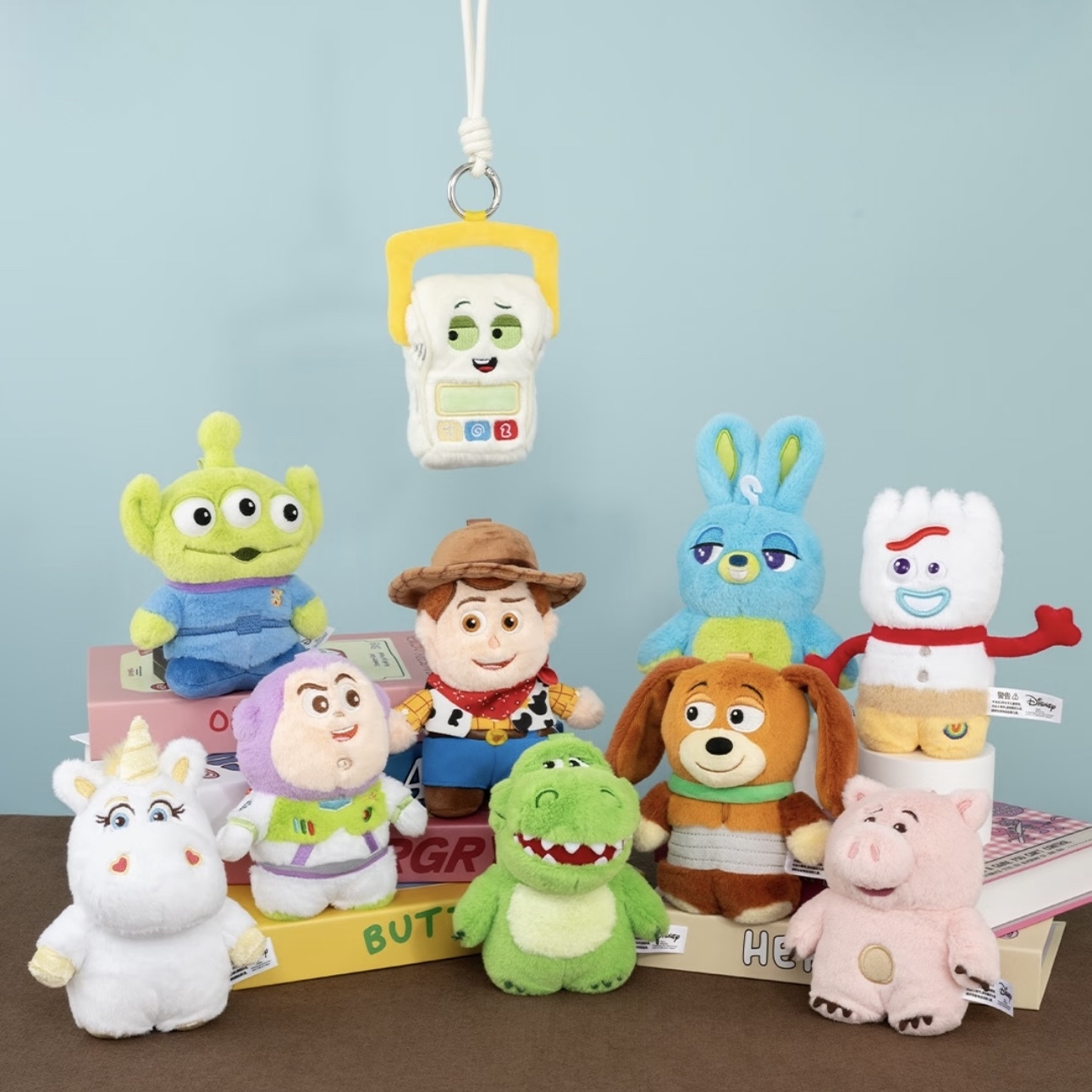 DISNEY TOY STORY 玩具總動員 Q版耳機包 絨毛吊飾 收納小包