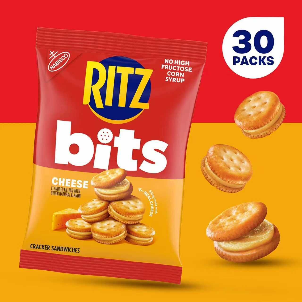 【預購】RITZ H072514 Bits 芝士夾心迷你餅乾 30包裝 (42.5g/包)