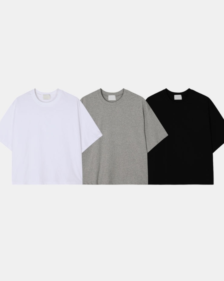 <超狂體驗價> XIN SELECT 韓國 BOXY 寬短 基本 短袖 素TEE 三色