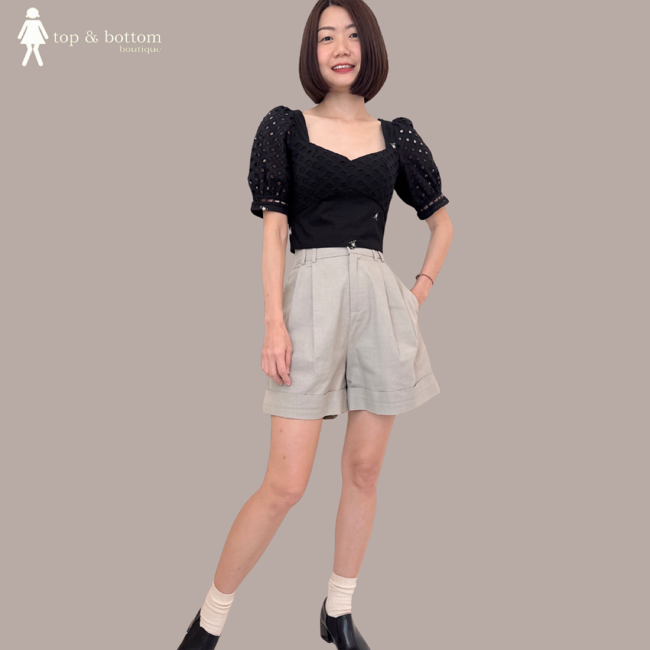 HIGH WAISTED SOFT LINEN SHORTS