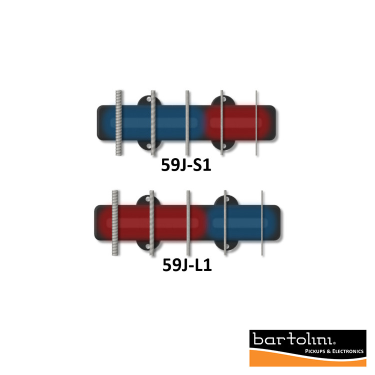 Bartolini Original Dual Coil J-Bass 59J1-L/S