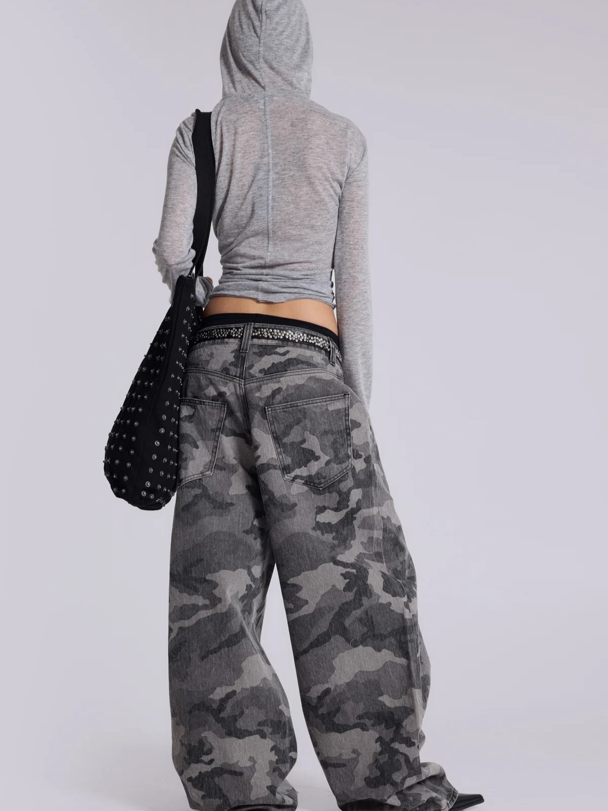 JADED LONDON 做舊印刷Logo 巨型闊腿迷彩牛仔褲 Camo LDN XL Colossus Jeans JMJE6474
