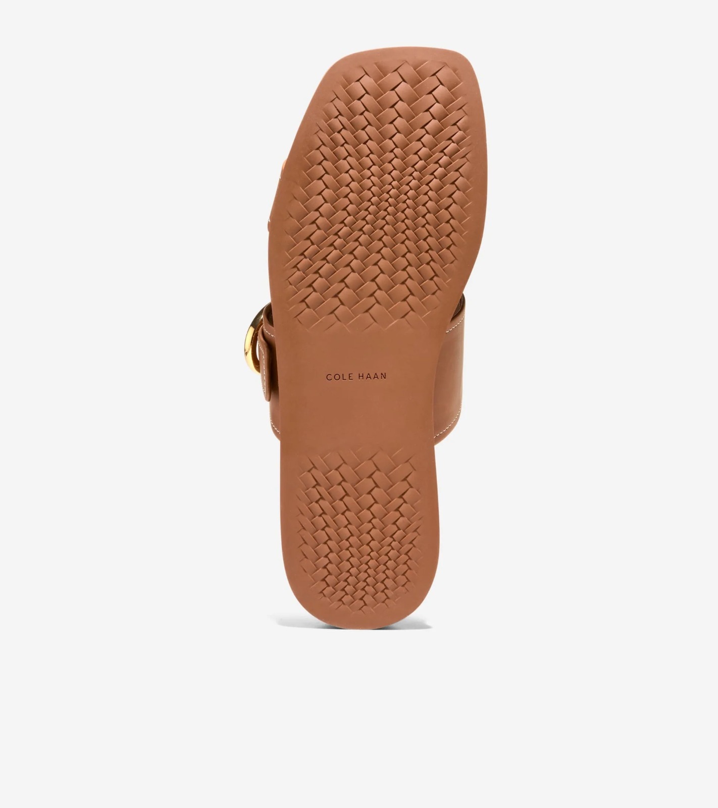 UN18 Cole Haan 女裝 啡色皮 雙帶拖鞋 Oaklynn Double Band Footbed Sandals