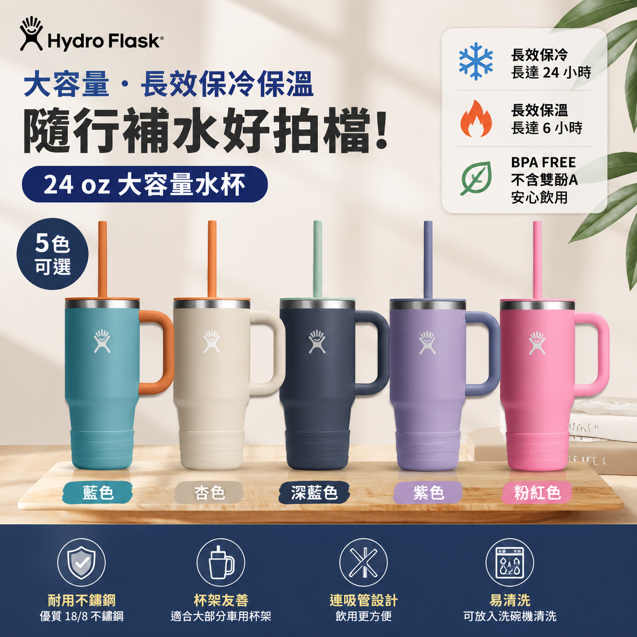 【預購】Hydro Flask H072521 大容量水樽 (709ml)