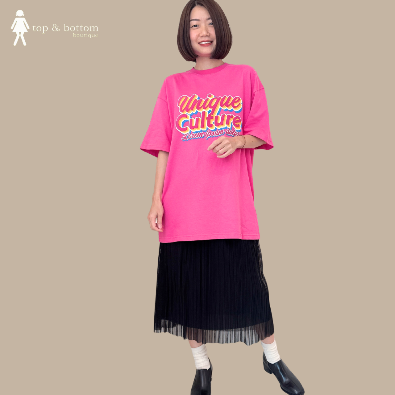 PLEATED MIDI SKIRT