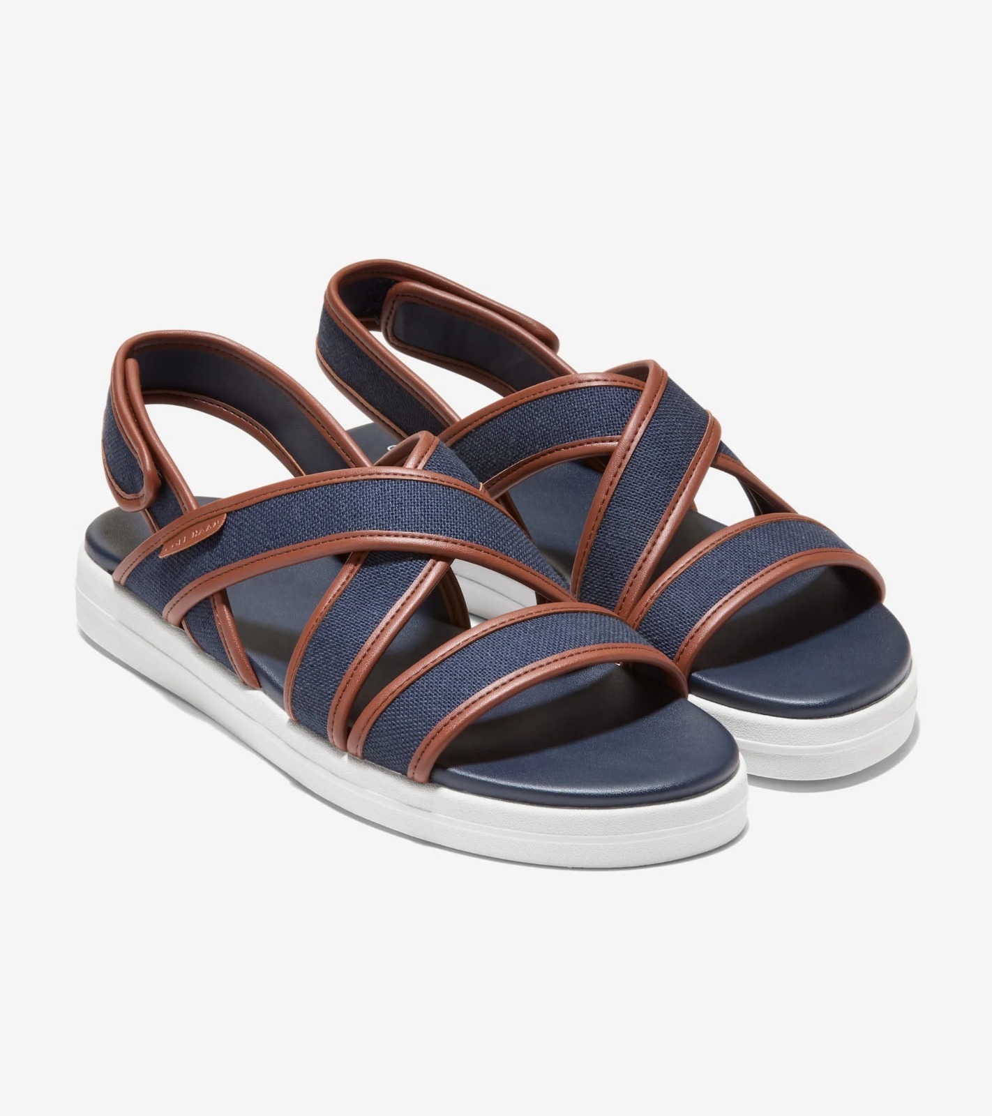 UN22 Cole Haan 女裝 深藍色拼啡色邊涼鞋  Nantucket Drift Sandals