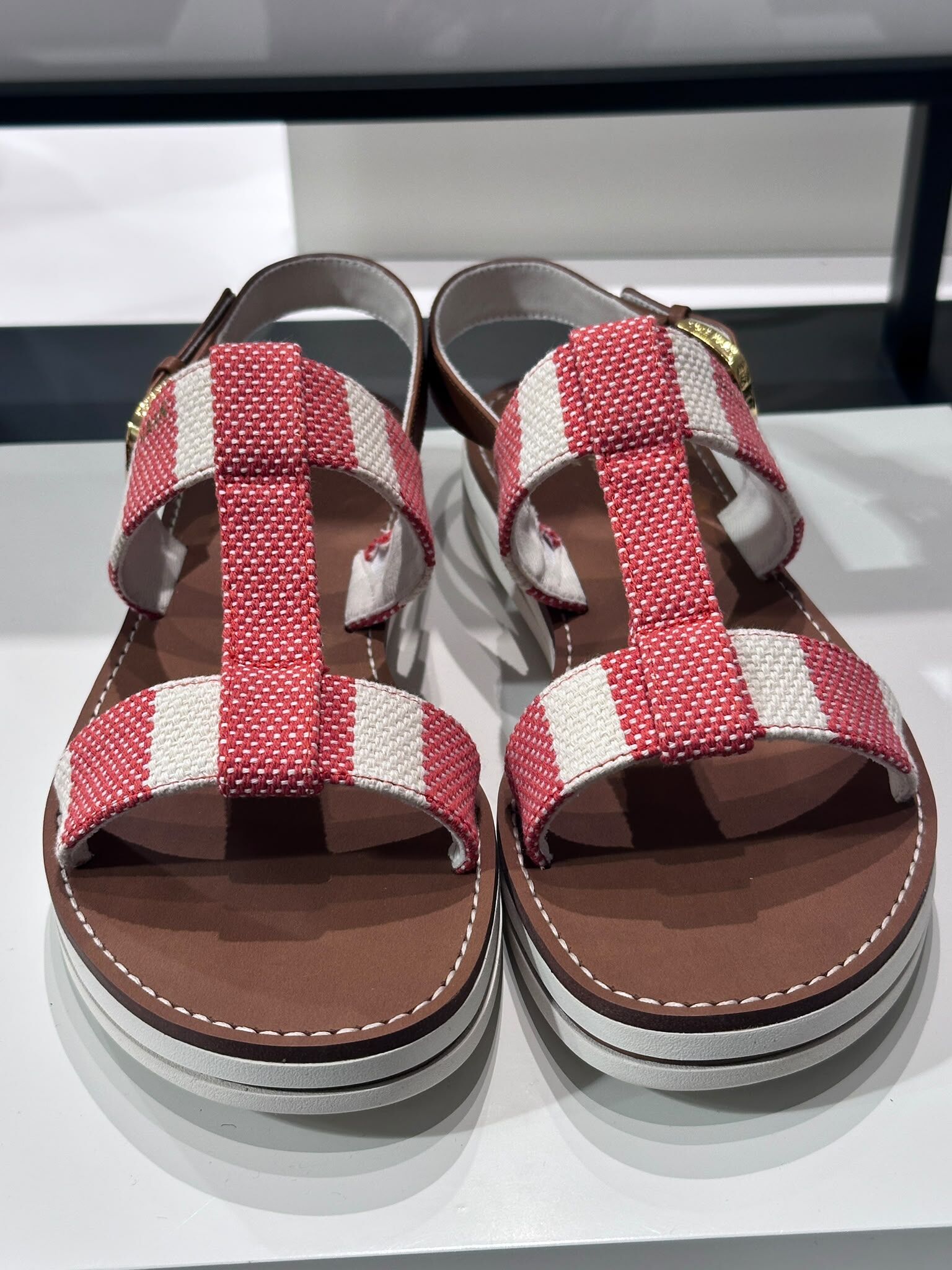 UN23 Cole Haan 女裝 紅白色涼鞋 Pinch Long-Weekender Sandals