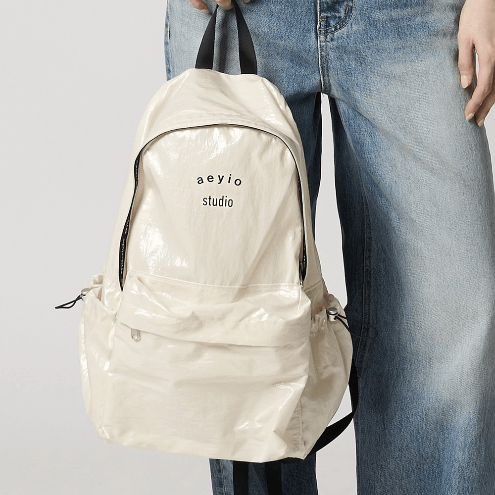 aeyio studio｜LOGO GLOSSY BACKPACK_ABA2000