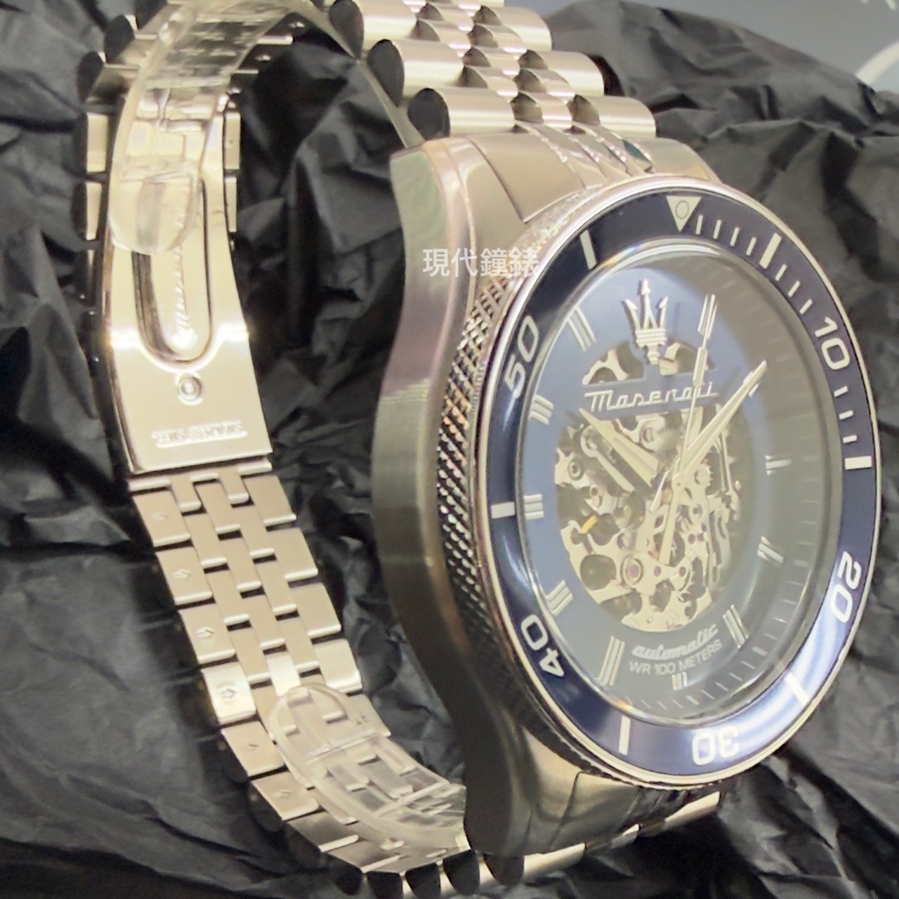 【Maserati 瑪莎拉蒂】SFIDA系列 鏤空機械錶 R8823140011 44mm 現代鐘錶