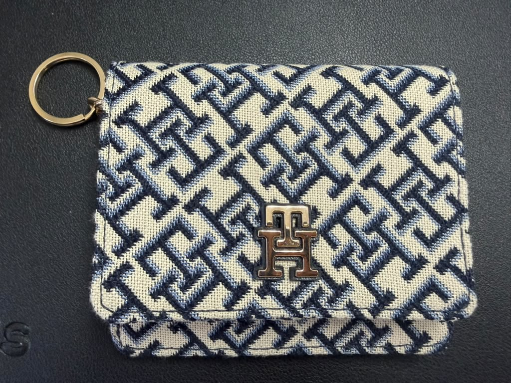 【現貨】Tommy hilfiger LX0725110  Monogram 小銀包 (深藍色花紋)