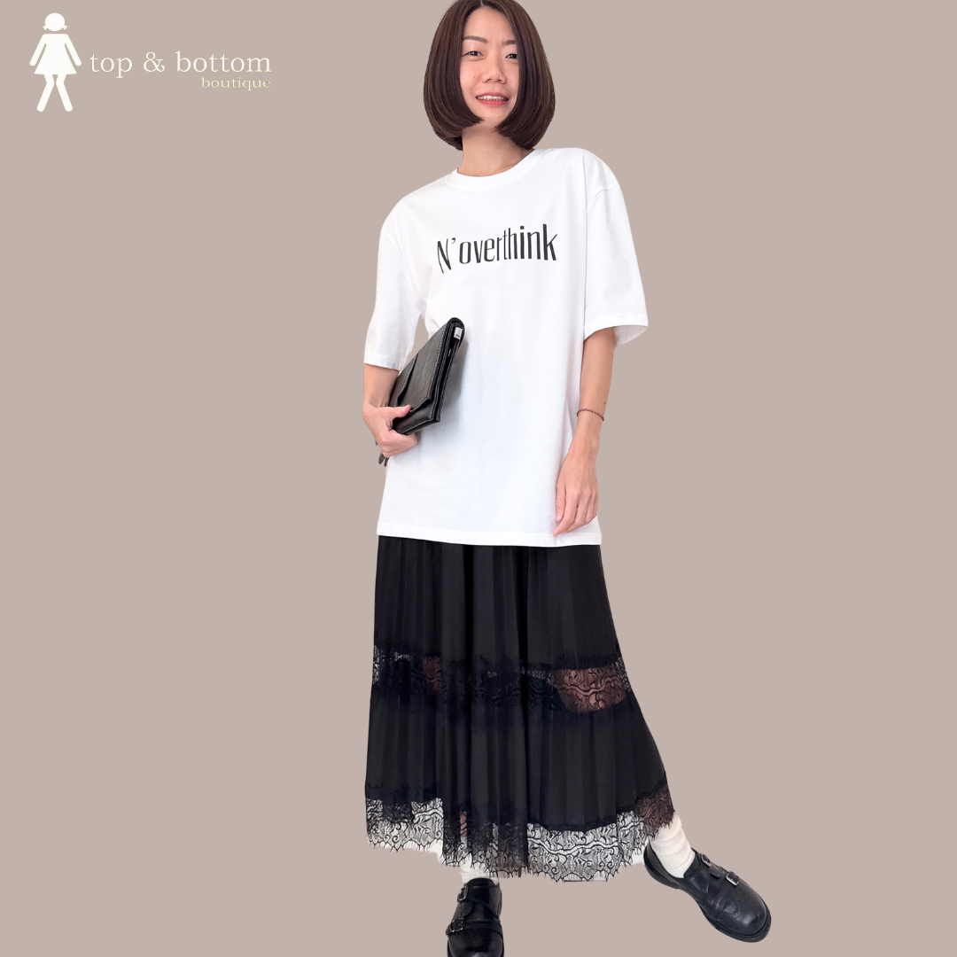 LACE DETAILED MIDI SKIRT