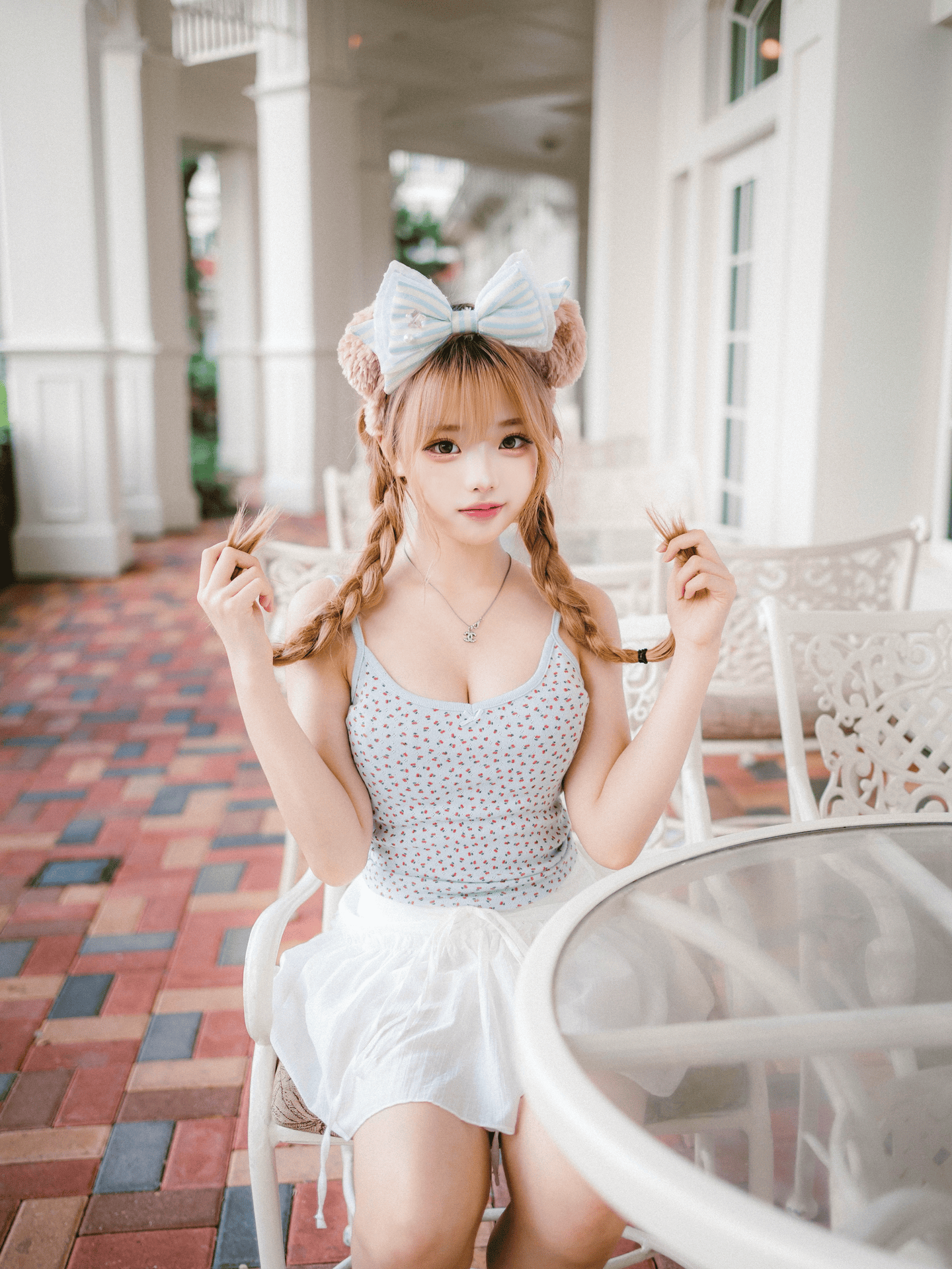 Cherry Bow Knot Cami Top