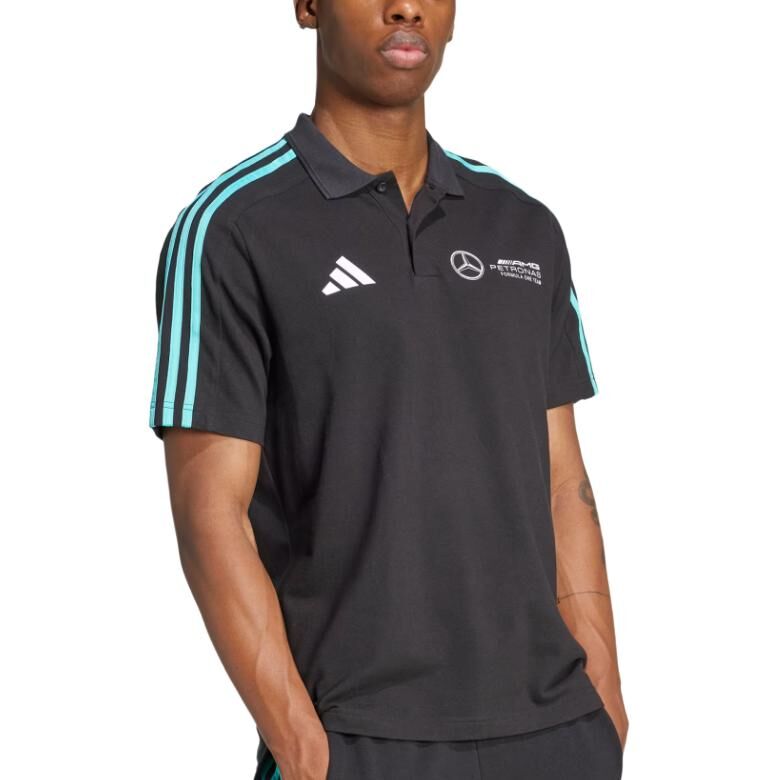 【代購】Adidas x Mercedes - Amg Petronas Formula One Team Dna 3-Stripes logo polo shirt JV5430