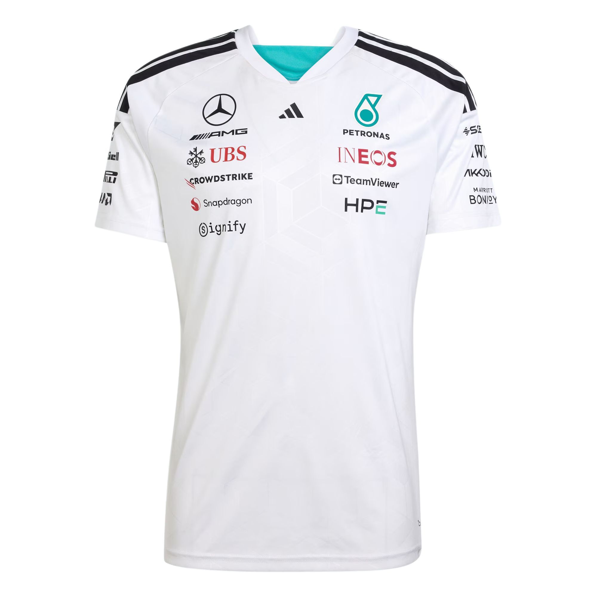 【代購】Adidas MERCEDES AMG PETRONAS FORMULA 1 TEAM JERSEY Quick Dry T Shirts Men's KF0160