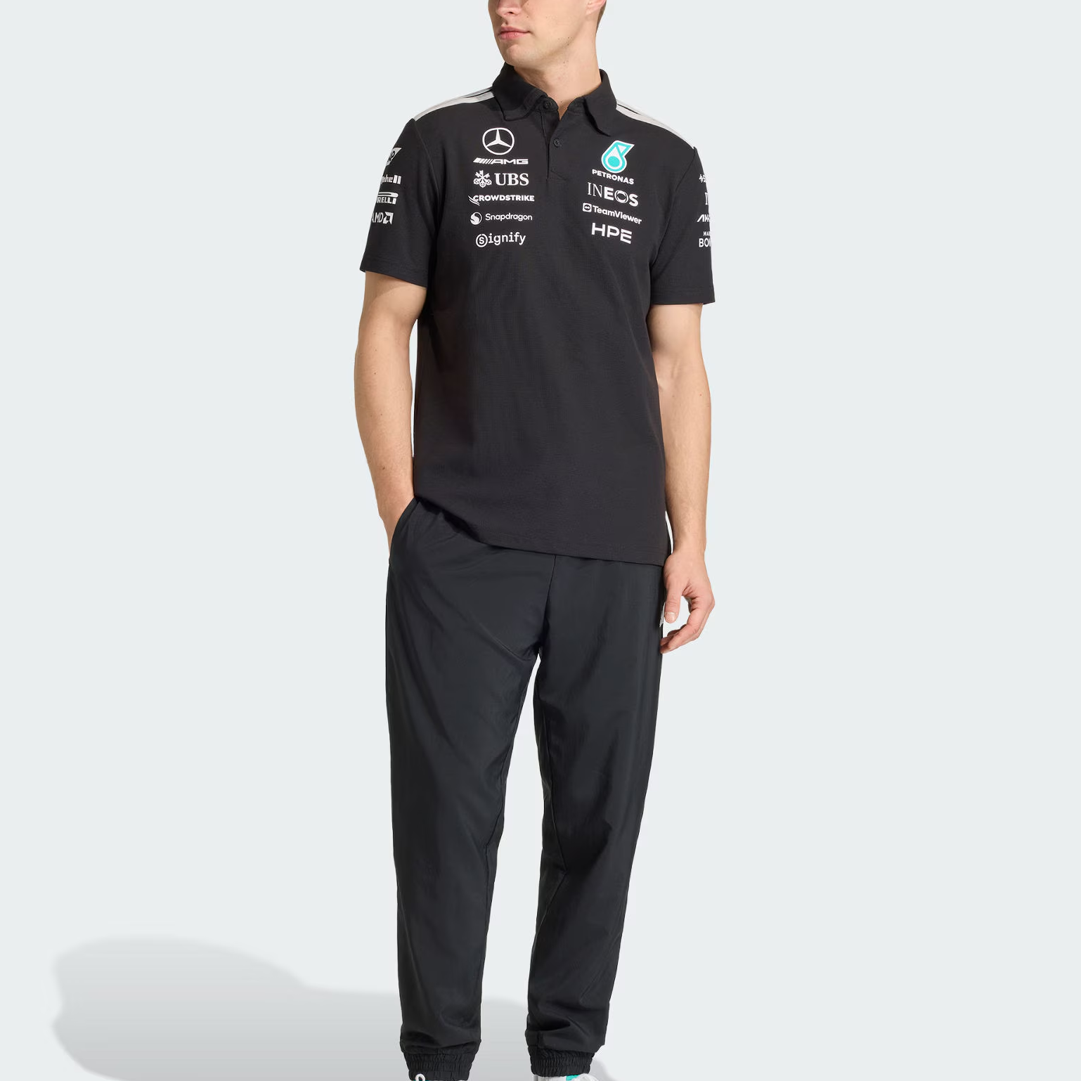【代購】Adidas MERCEDES AMG PETRONAS FORMULA 1 TEAM Polo Shirt Men's KE5523