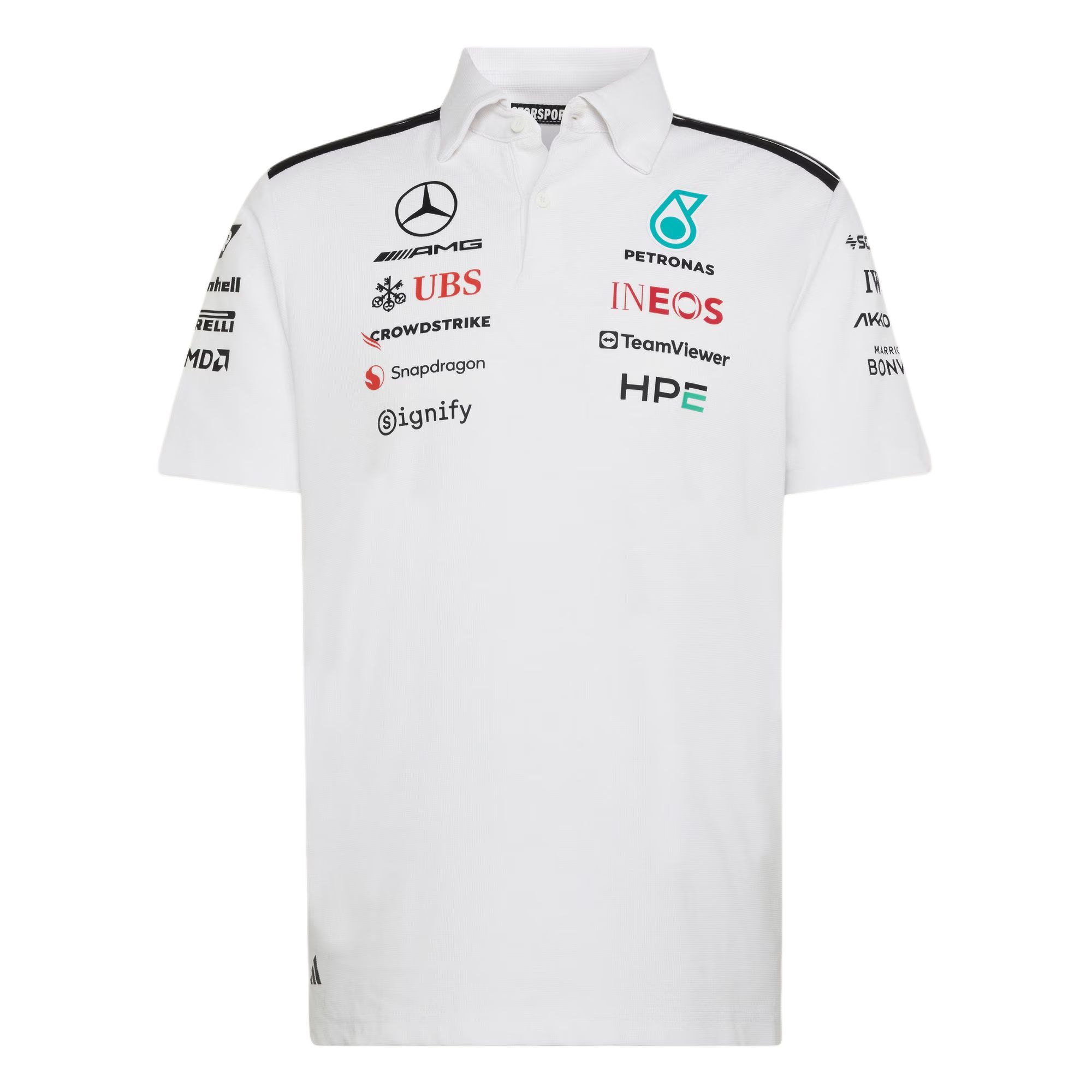 【代購】Adidas MERCEDES AMG PETRONAS FORMULA 1 TEAM POLO SHIRT Polo Shirt Men's KE5524