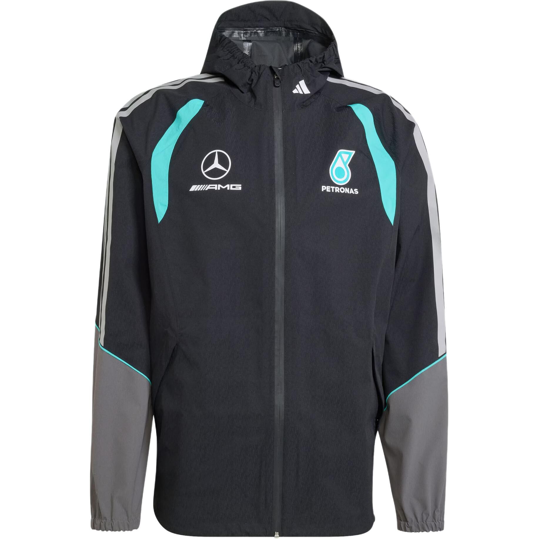 【代購】Adidas MERCEDES AMG PETRONAS FORMULA 1 TEAM RAIN Jacket Men's KE5475