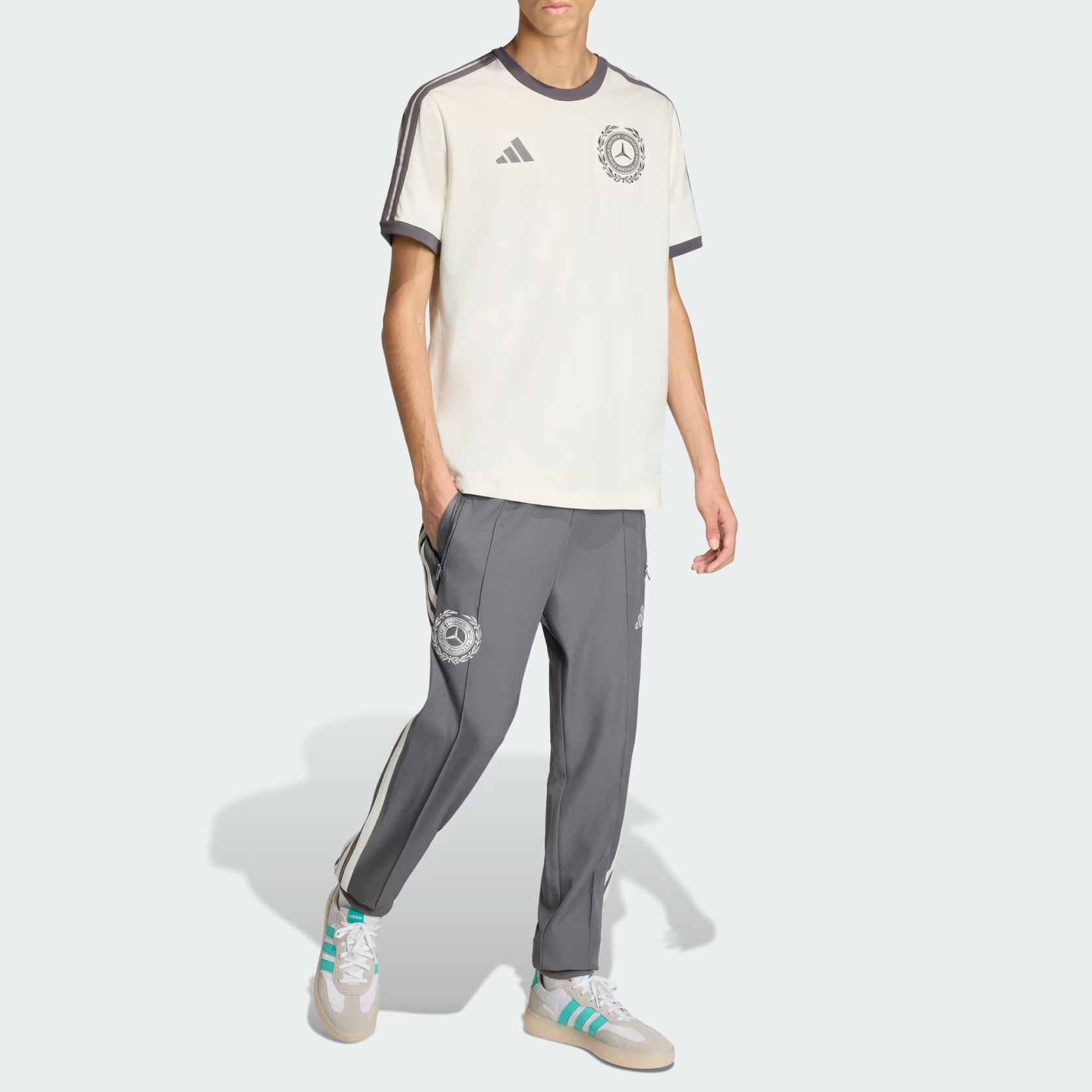 【代購】Adidas MERCEDES AMG PETRONAS FORMULA 1 TEAM SILVER ARROWS ICON T Shirt Men's KE8275