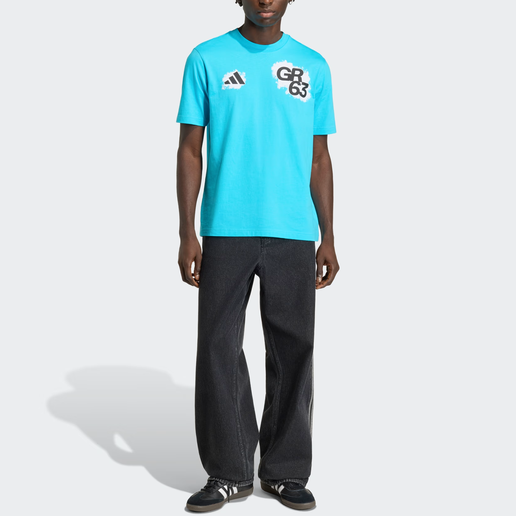 【代購】Adidas x MERCEDES AMG Motorsport PETRONAS FORMULA 1 TEAM GEORGE RUSSELL Racing T Shirt Men's KE7734