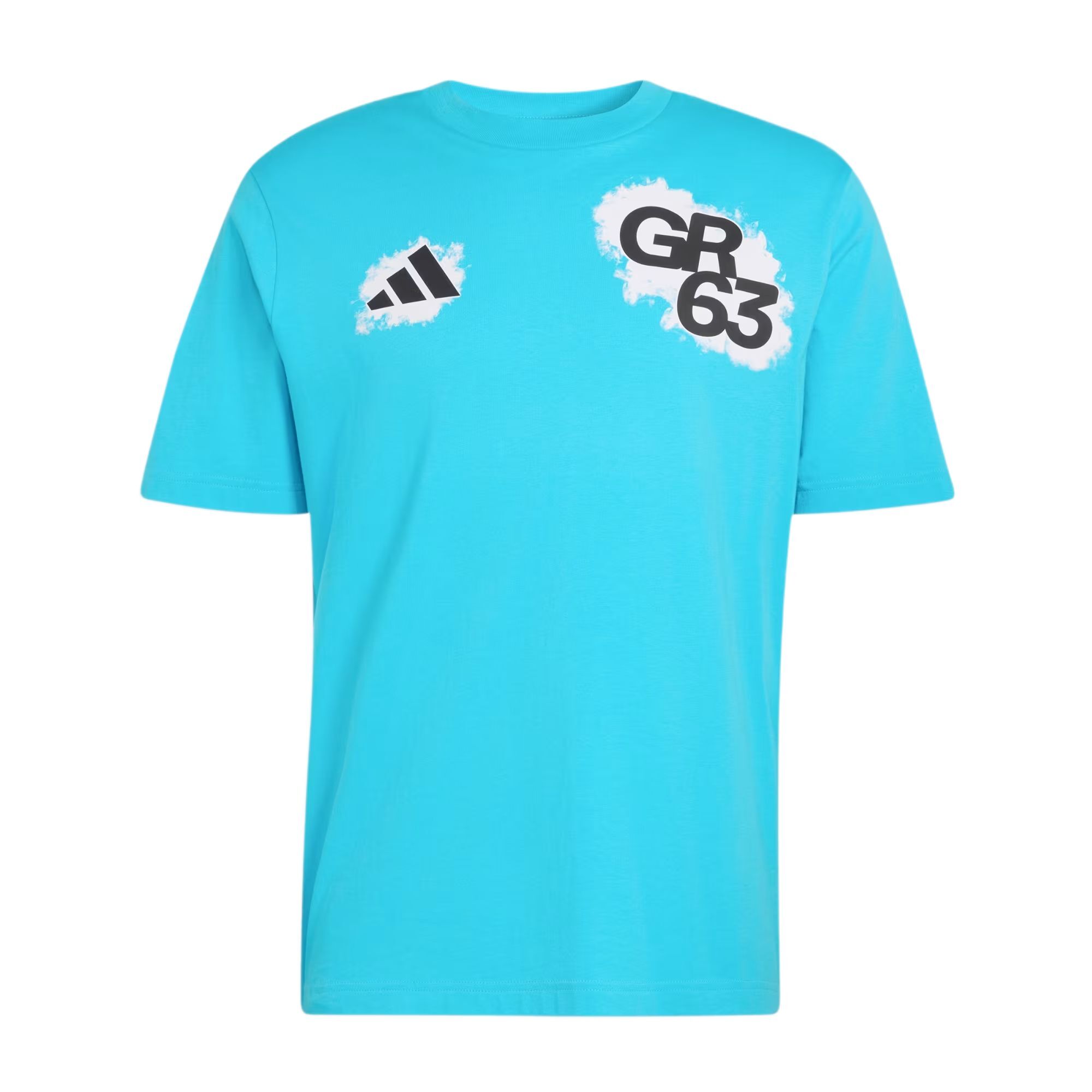 【代購】Adidas x MERCEDES AMG Motorsport PETRONAS FORMULA 1 TEAM GEORGE RUSSELL Racing T Shirt Men's KE7734