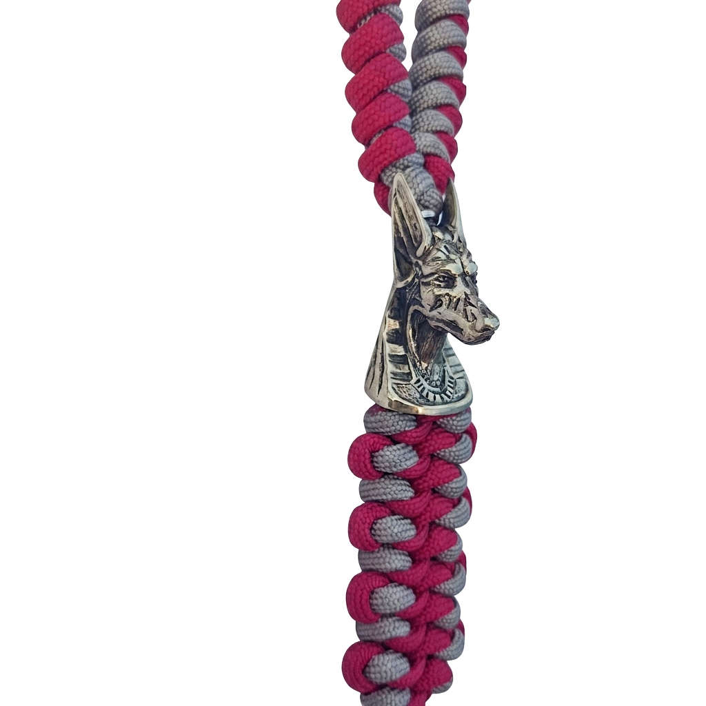 Panda Mouthtip “Anubis” - "Neck" - Grey + Burgundy