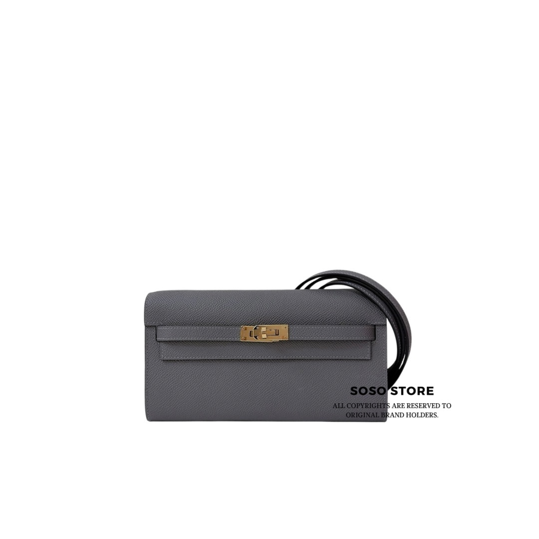 Hermès Kelly To Go - Gris Étain / GHW