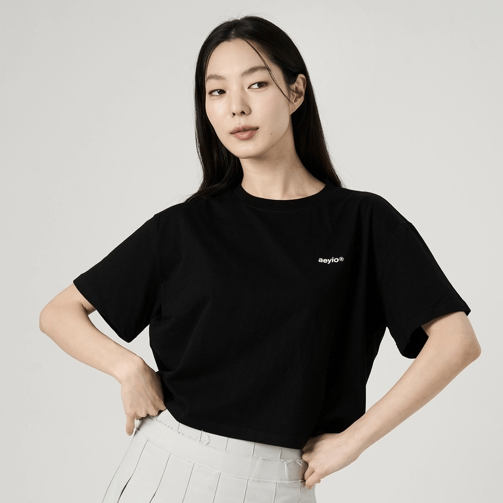 aeyio studio｜LOGO CROP T SHIRT [4 colors]