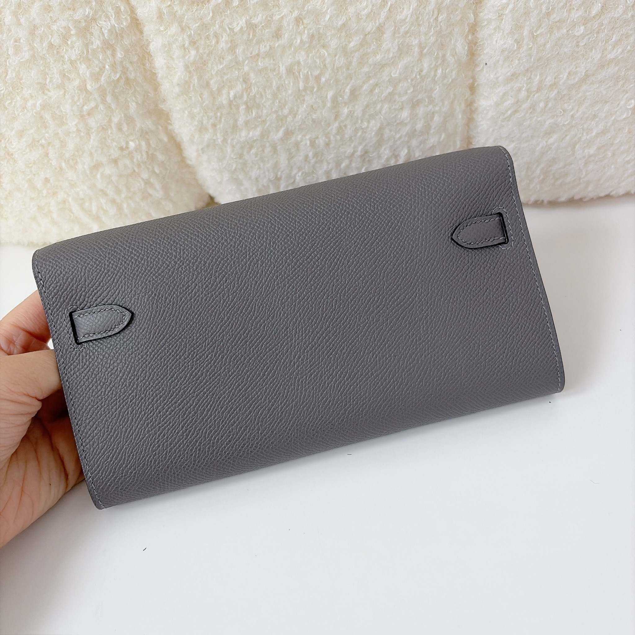 Hermès Kelly To Go - Gris Étain / GHW