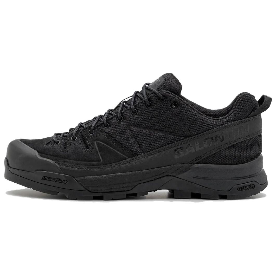 【代購】SALOMON x MM6 Maison Margiela X ALP Canvas Low top Casual Shoes Unisex Black L47536100
