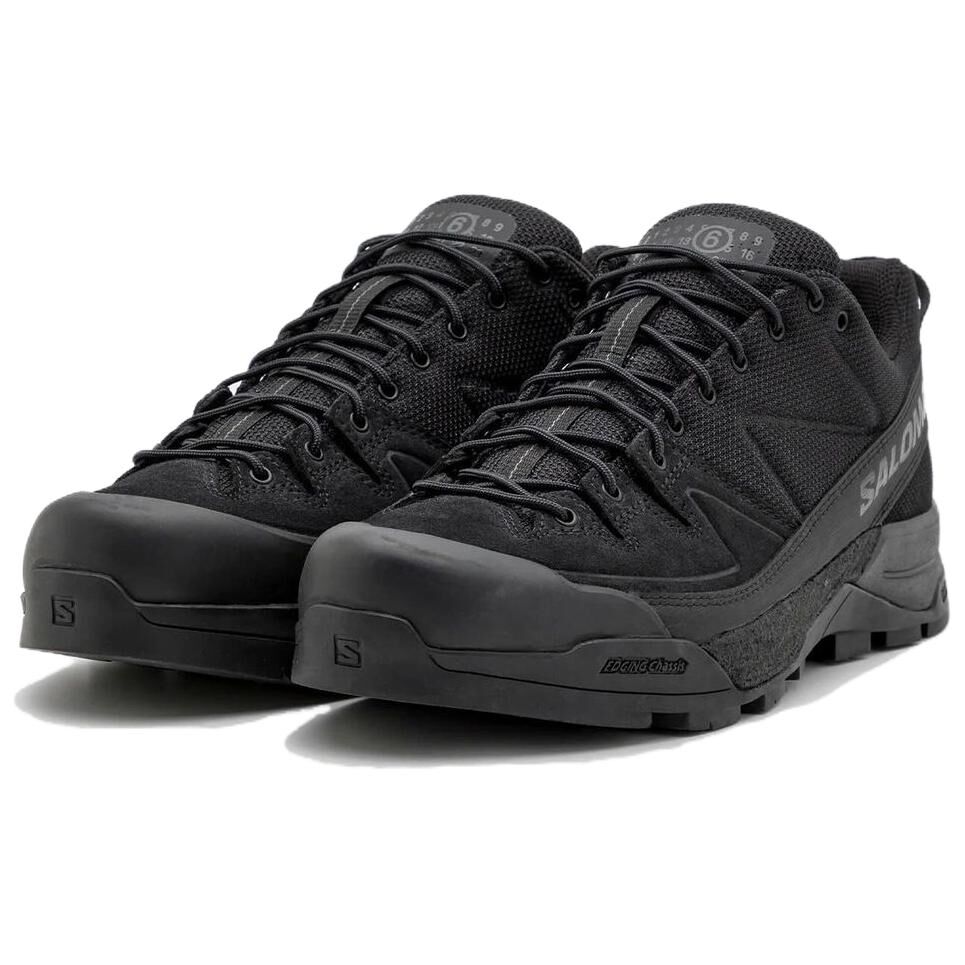【代購】SALOMON x MM6 Maison Margiela X ALP Canvas Low top Casual Shoes Unisex Black L47536100