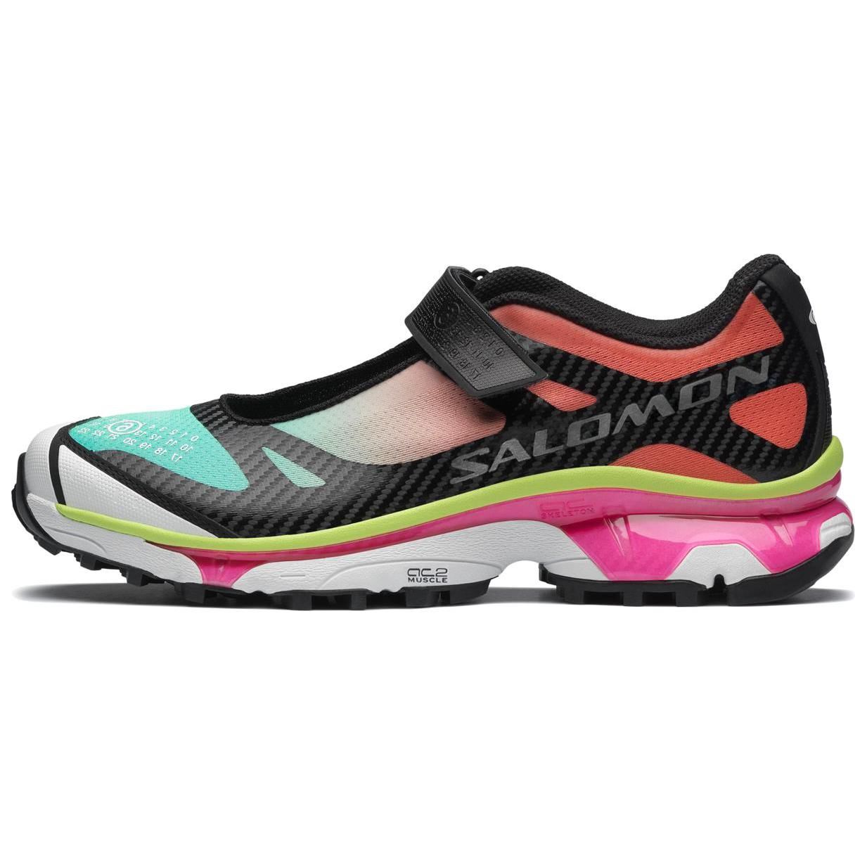 【代購】SALOMON x MM6 Maison Margiela Flat Mary Jane Shoes Women's Sonic Green Fresh Pink L47682500