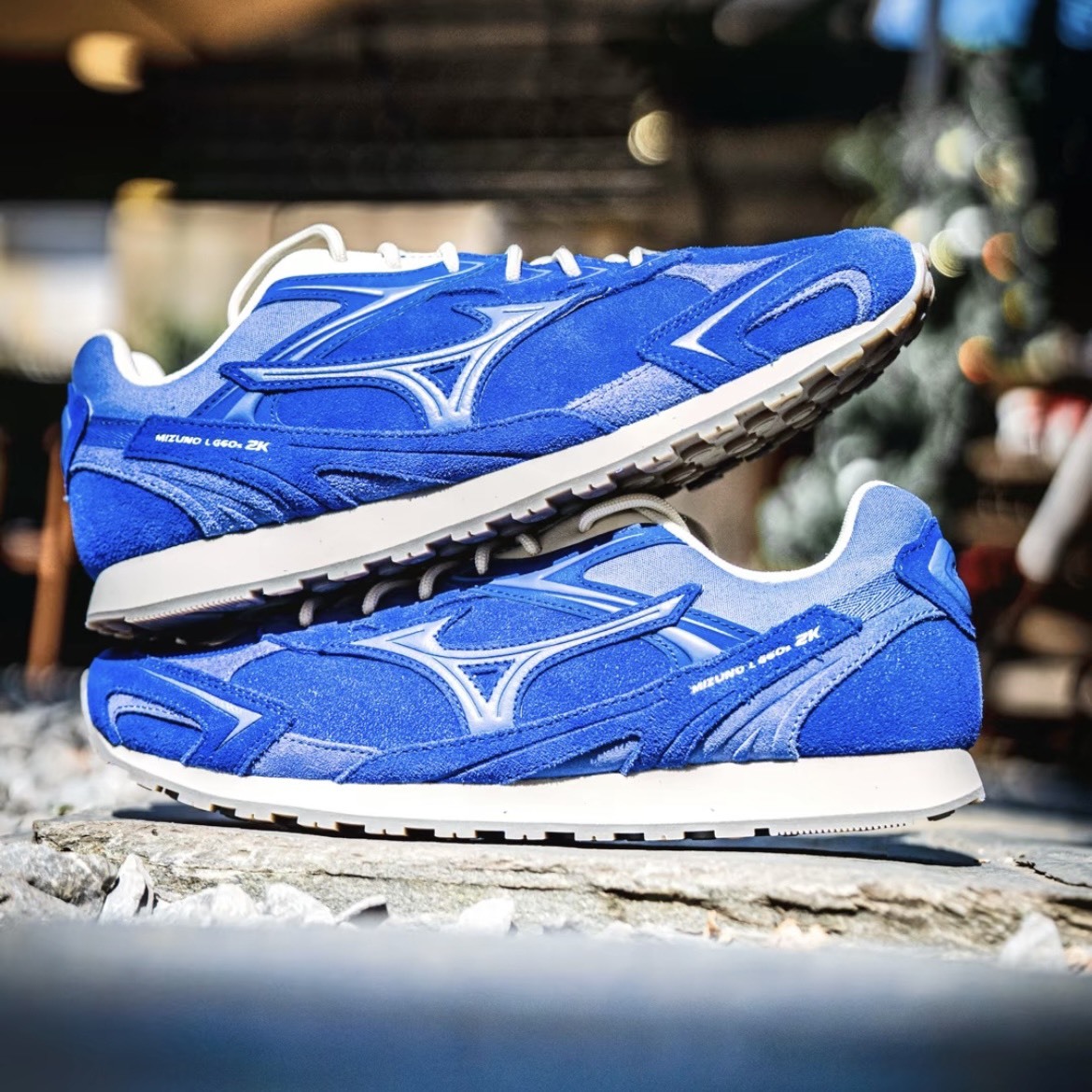 【代購】Mizuno LG 60S 2K 復古德訓休閒鞋 男女同款 電光藍